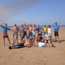 Teenagers' Club on a beach trip